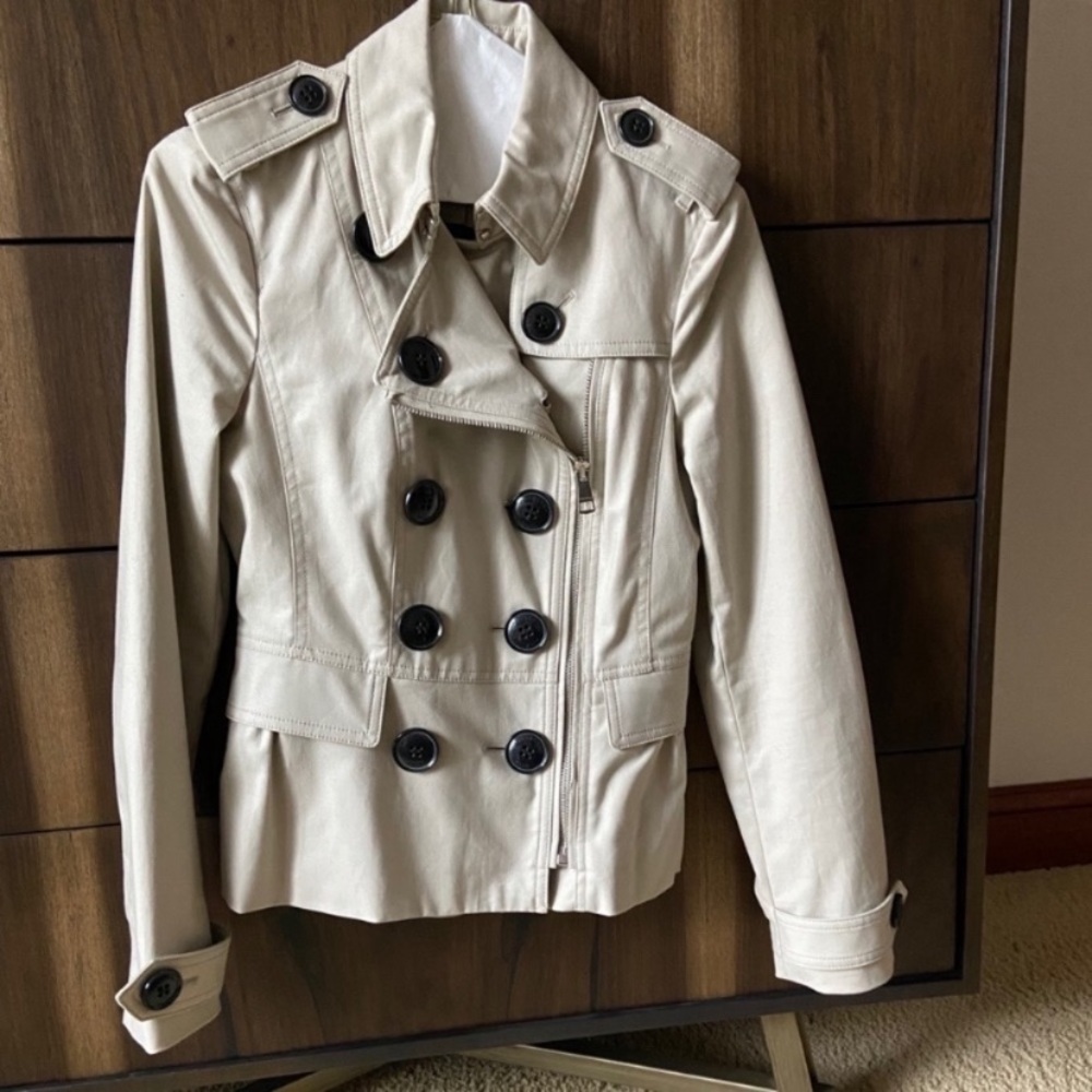 Burberry Womens Pea Coat Jacket